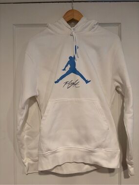 Jordan hoodie with Blue Jumpman Flight Logo nike